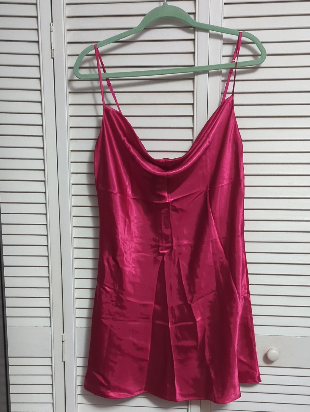 La SENZA Fuchsia Satin Slip Top with Tag